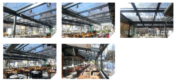 NDA Yapı Polonez Brasserie Caddebostan Açılır Çatı Sistemi 